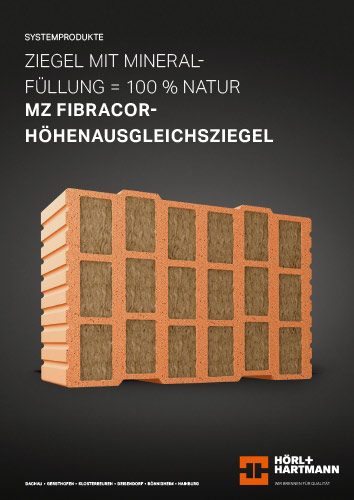 Datenblatt MZ FIBRACOR Höhenausgleichsziegel