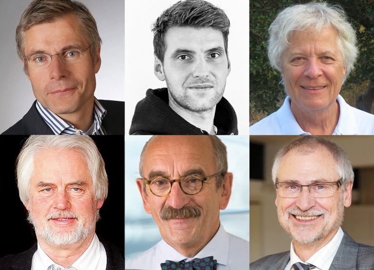Profilbilder der sechs Referenten der Mauerwerkstage 2024